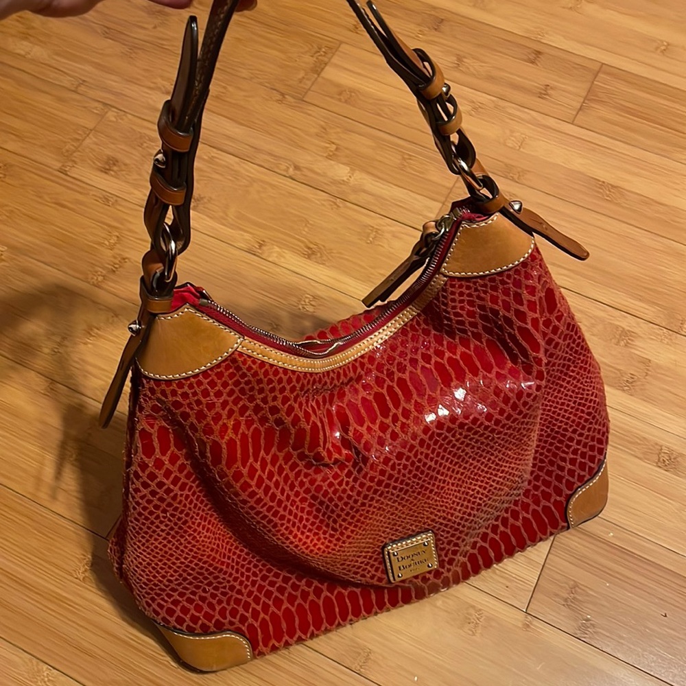 Dooney & Bourke red hobo bag